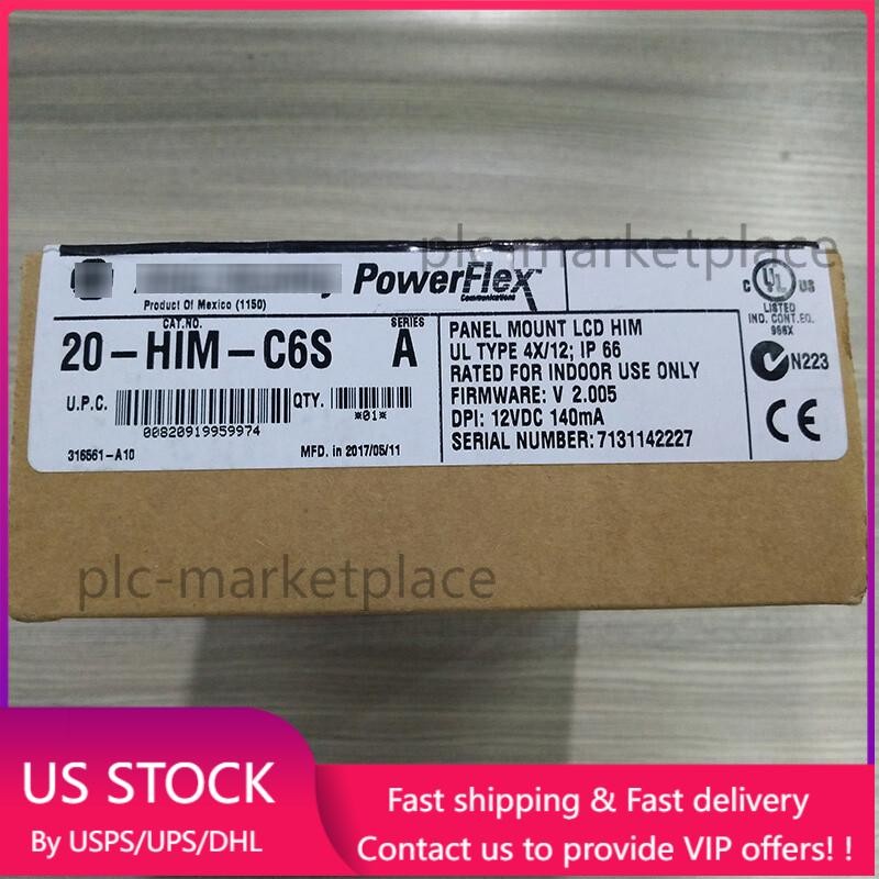 20-HIM-C6S Panel Mount LCD Motor Control 20HIMC6S New Allen-Bradley US Free Tax