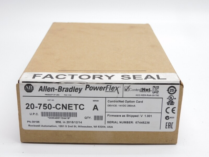 ALLEN BRADLEY 20-750-CNETC SER. A 14VDC F/W V1.001 NSMP NEW