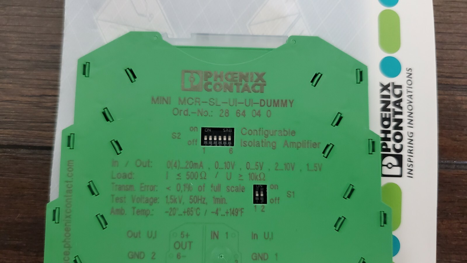 Phoenix Contact MINI MCR-SL-UI-UI-DUMMY – New