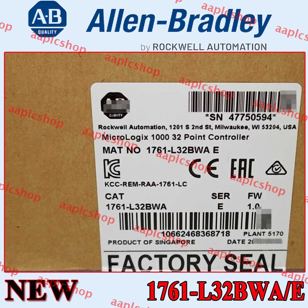 New Sealed AB 1761-L32BWA SER E Micrologix 1000 32 Point Controller