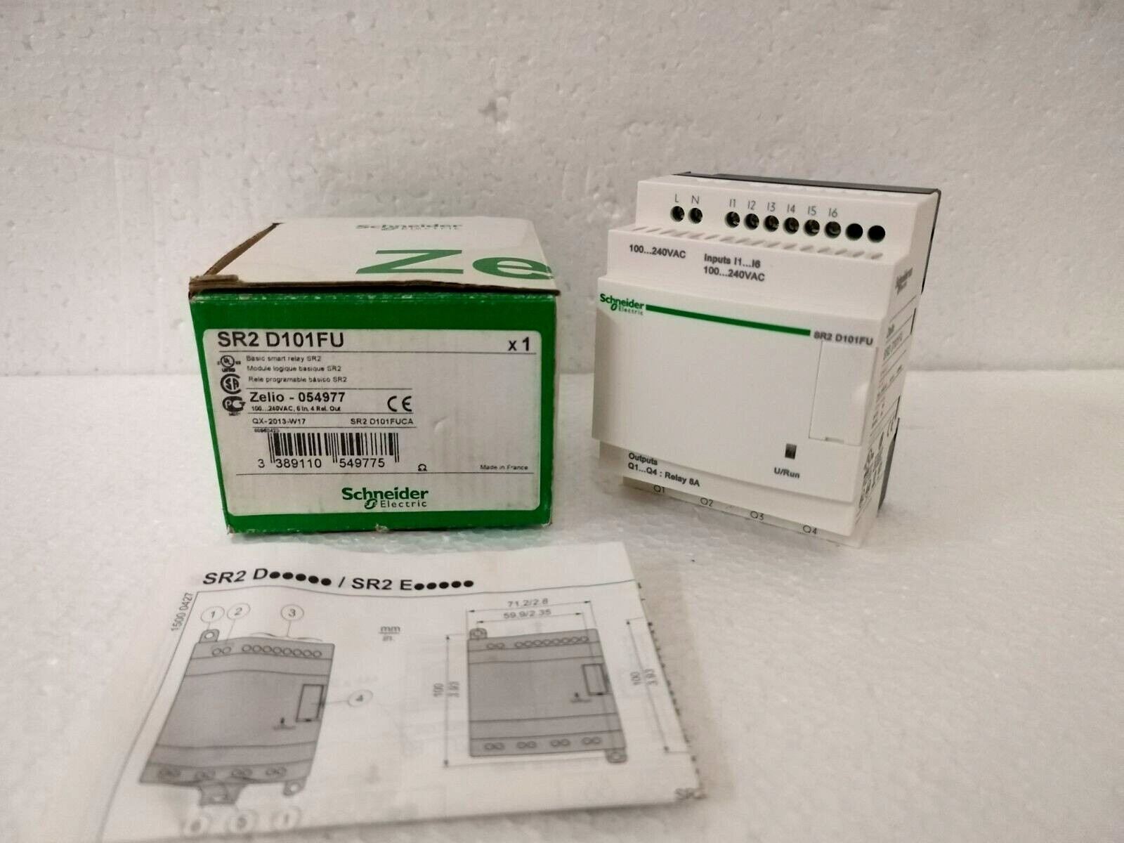 SR2D101FU Compact Smart Relay, Zelio Logic, 10 I/O, 100…240 V AC US Free TAX