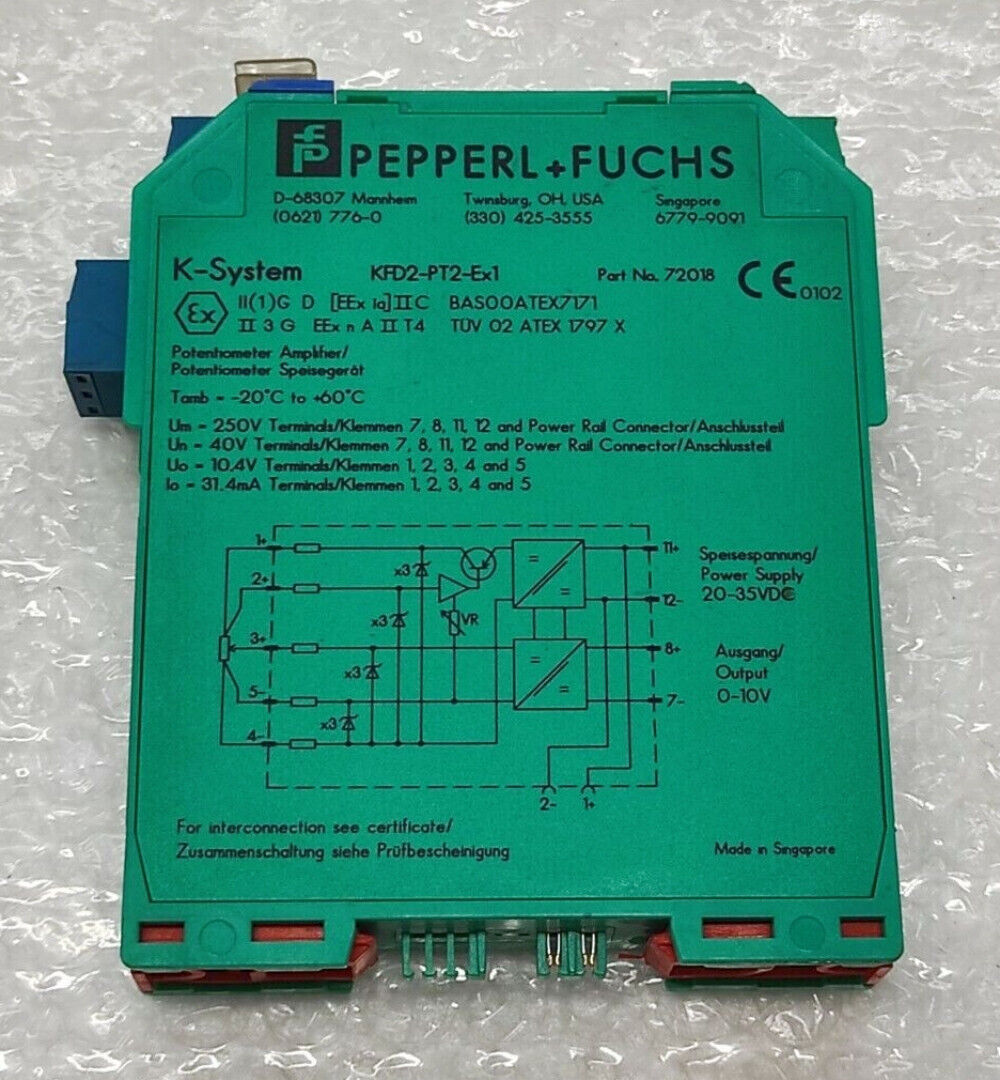 1Pcs brand new PEPPERL+FUCHS KFD2-PT2-EX1 Power Switch Amplifier 72018