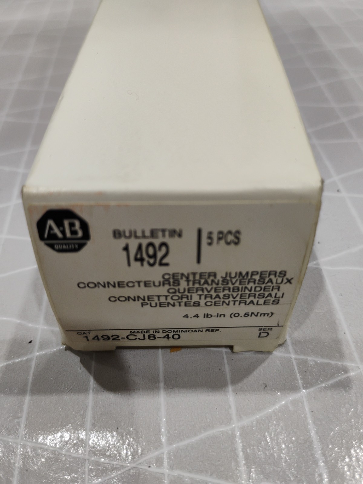 NEW ALLEN BRADLEY 1492-CJ8-40 Jumpers, 1492-CJ8 Series D