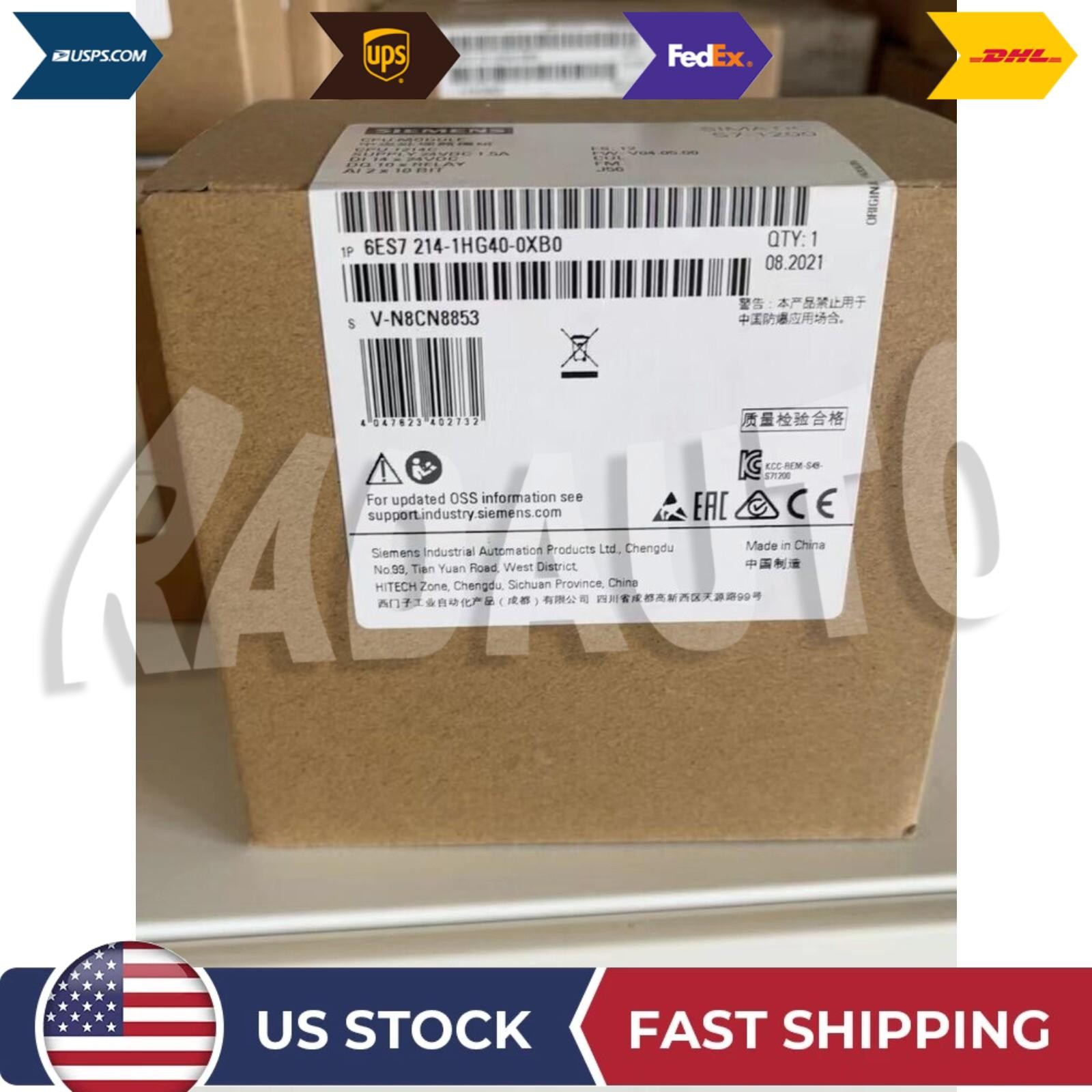 New Siemens 6ES7214-1HG40-0XB0 6ES72141HG400XB0 SIMATIC S7-1200 CPU 1214C