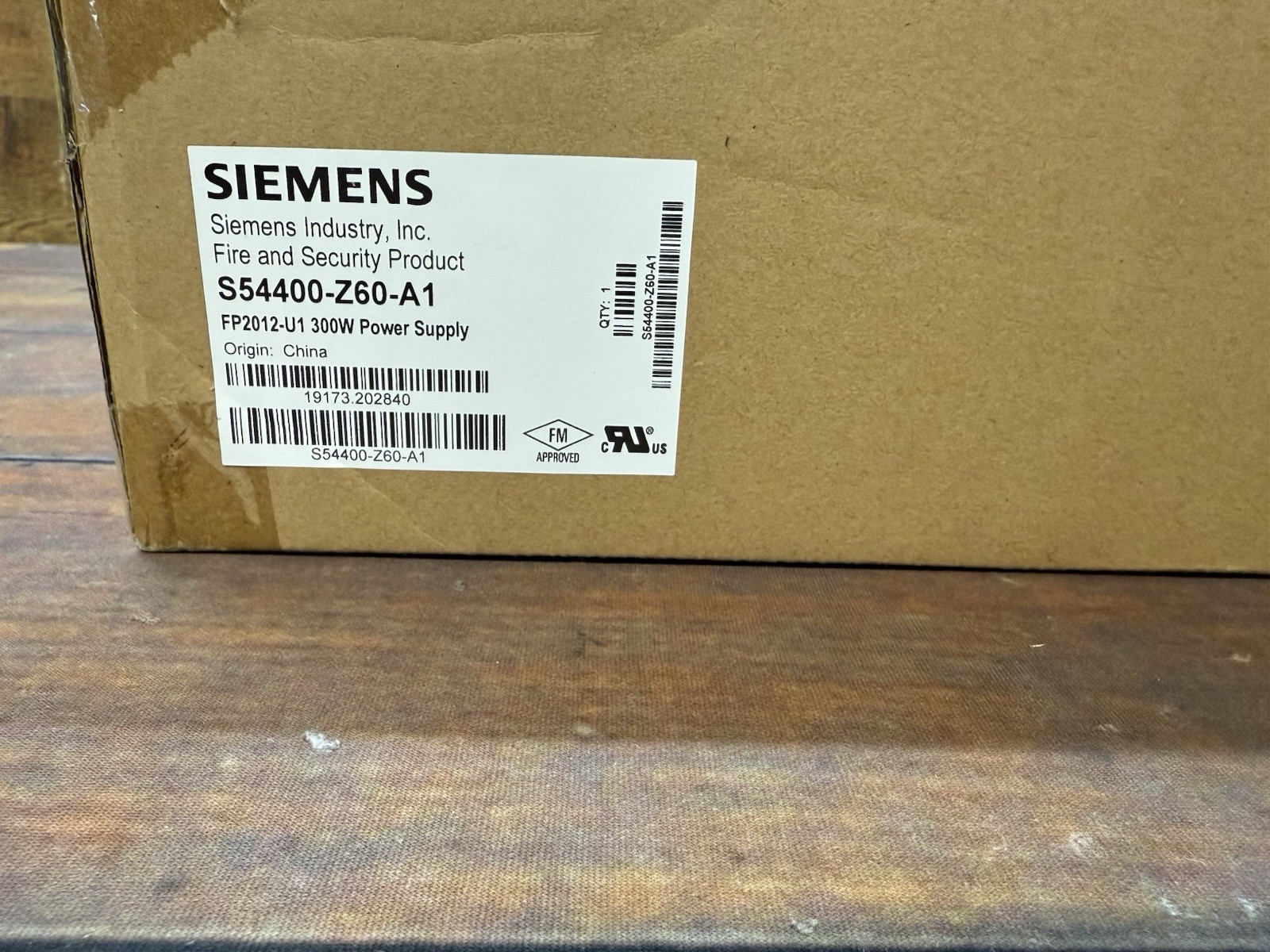 Siemens S54400-Z60-A1 / FP2012-U1 Regulated Power Supply (300W)