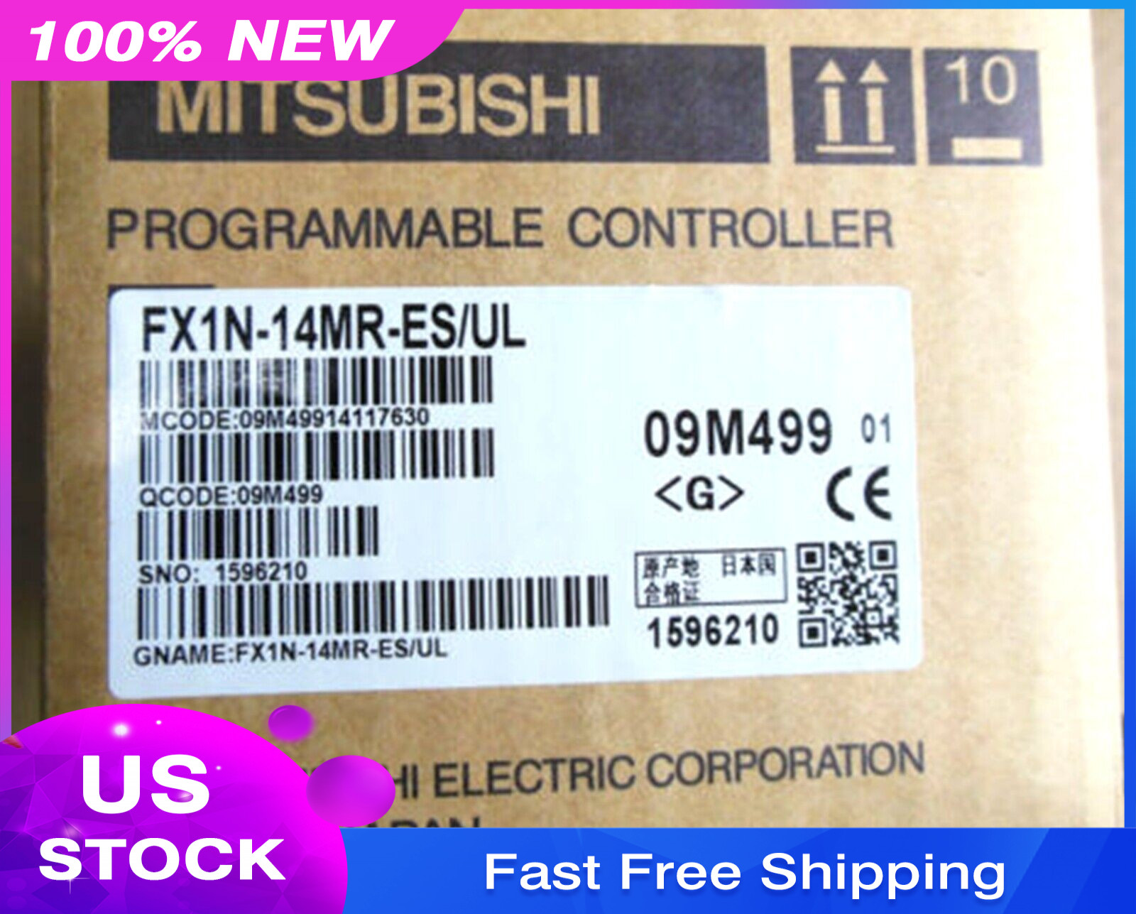 New MITSUBISHI FX1N-14MR-ES/UL Programmable Controller