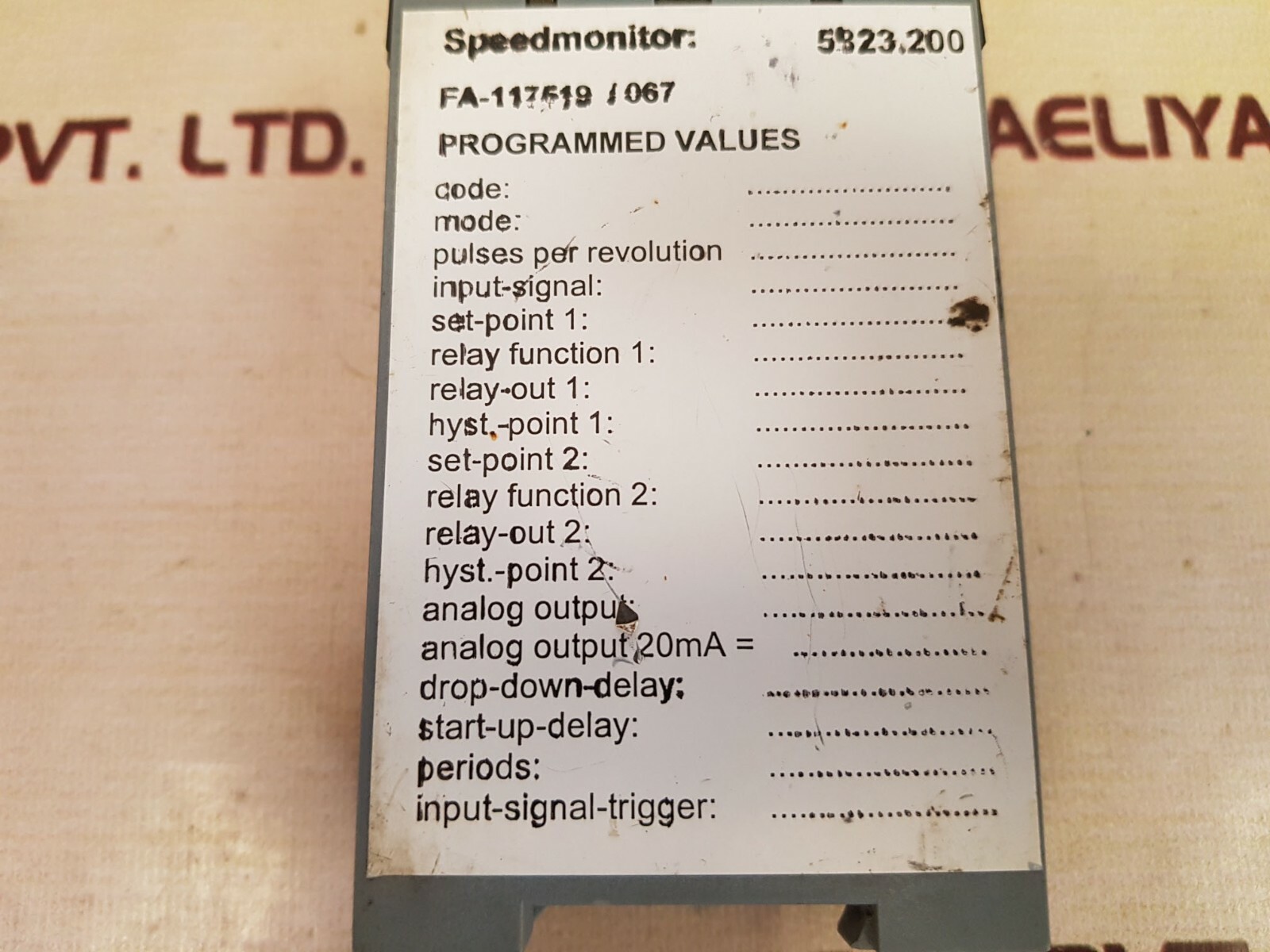 Rheintacho 5823.200 Speed Monitor FA-117519/067
