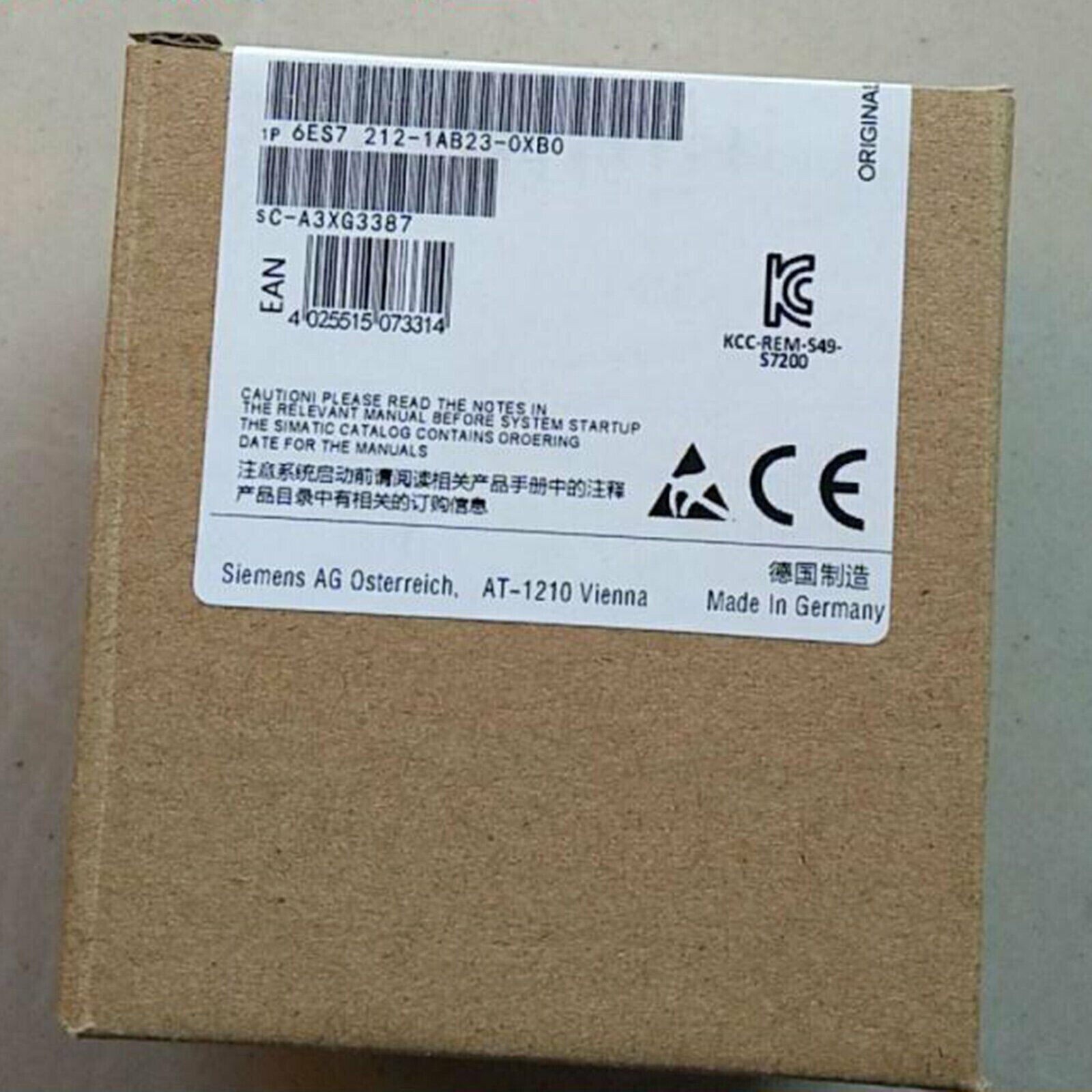 6ES7212-1AB23-0XB0 New Siemens 6ES7 212-1AB23-0XB0