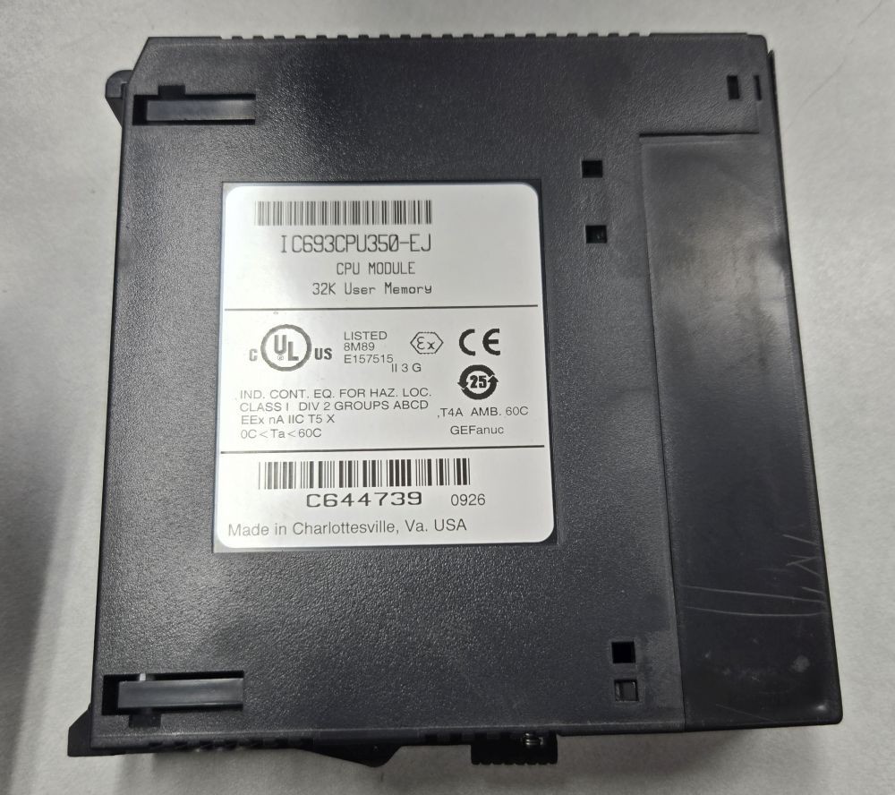 GE Fanuc IC693CPU350 CPU Module 32k User Memory IC693CPU350-EJ