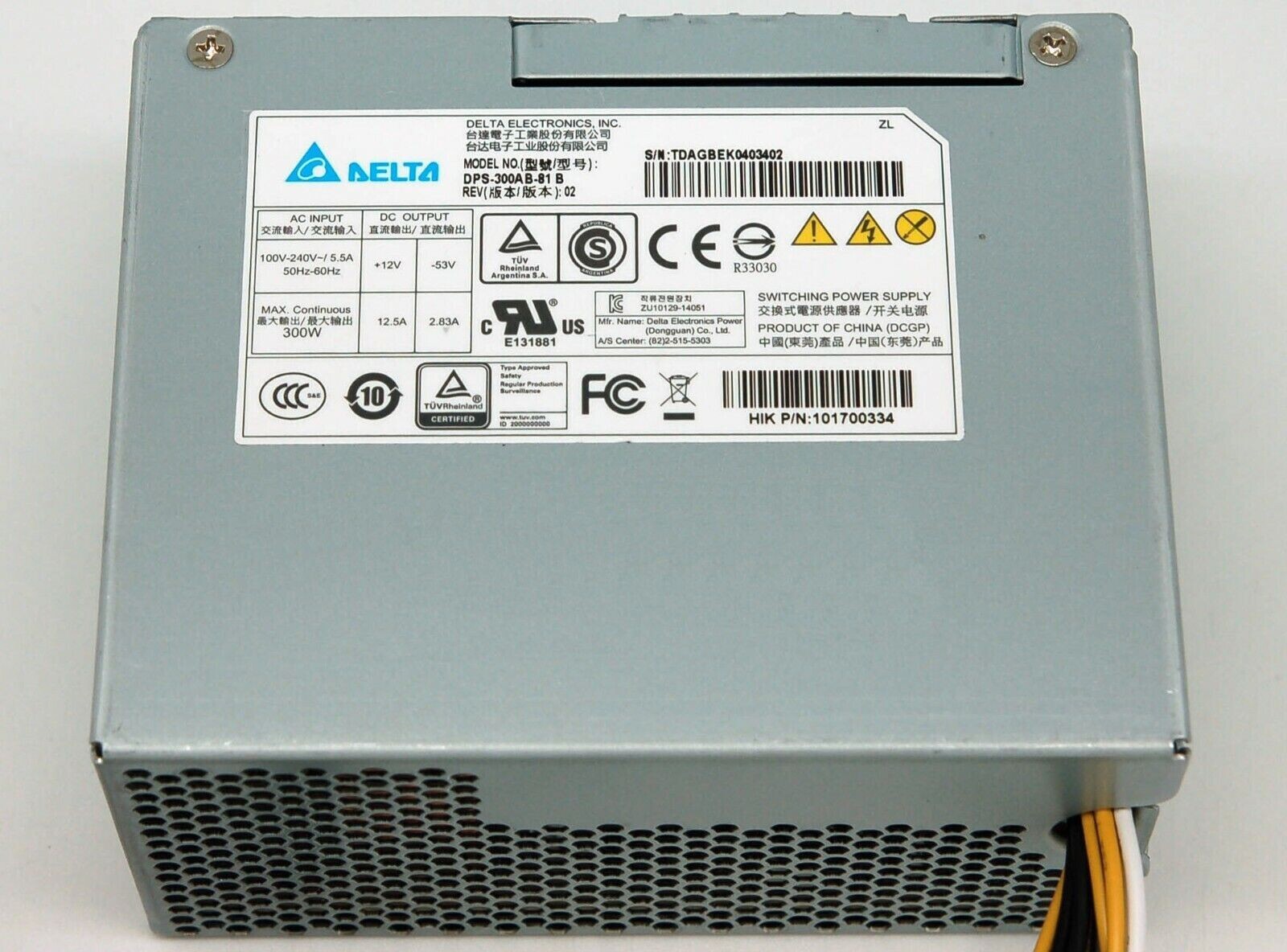 Delta DPS-300AB-81B Switching Power Supply New One DPS300AB81B