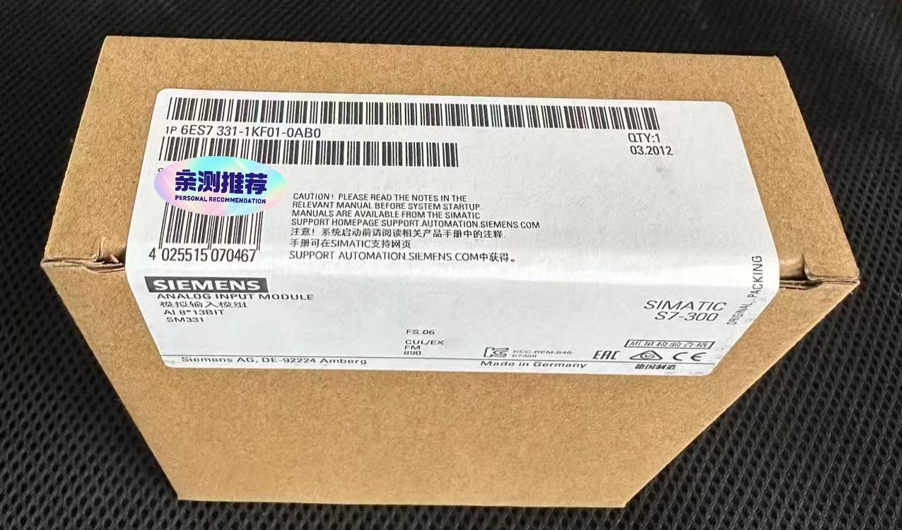 Siemens 6ES7331-1KF01-0AB0 SIMATIC S7-300 Analog Module FedEx