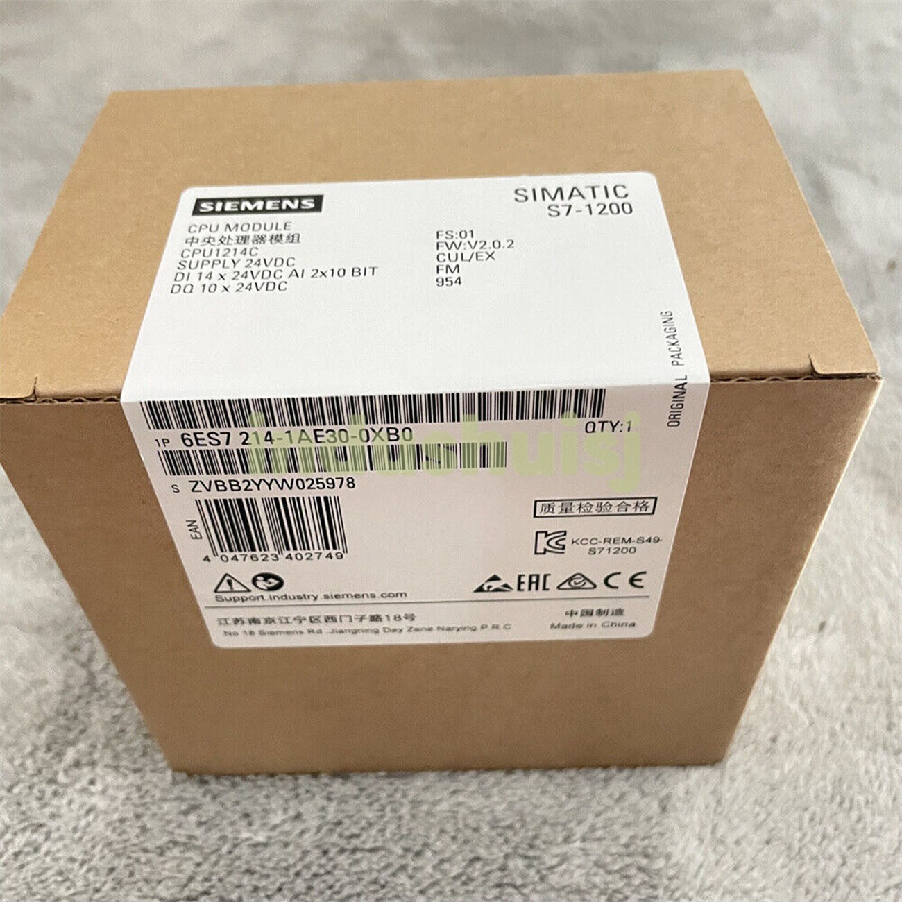 6ES7 214-1AE30-0XB0 NEW SIEMENS CPU 6ES7214-1AE30-0XB0 S7-1200 CPU 1214C