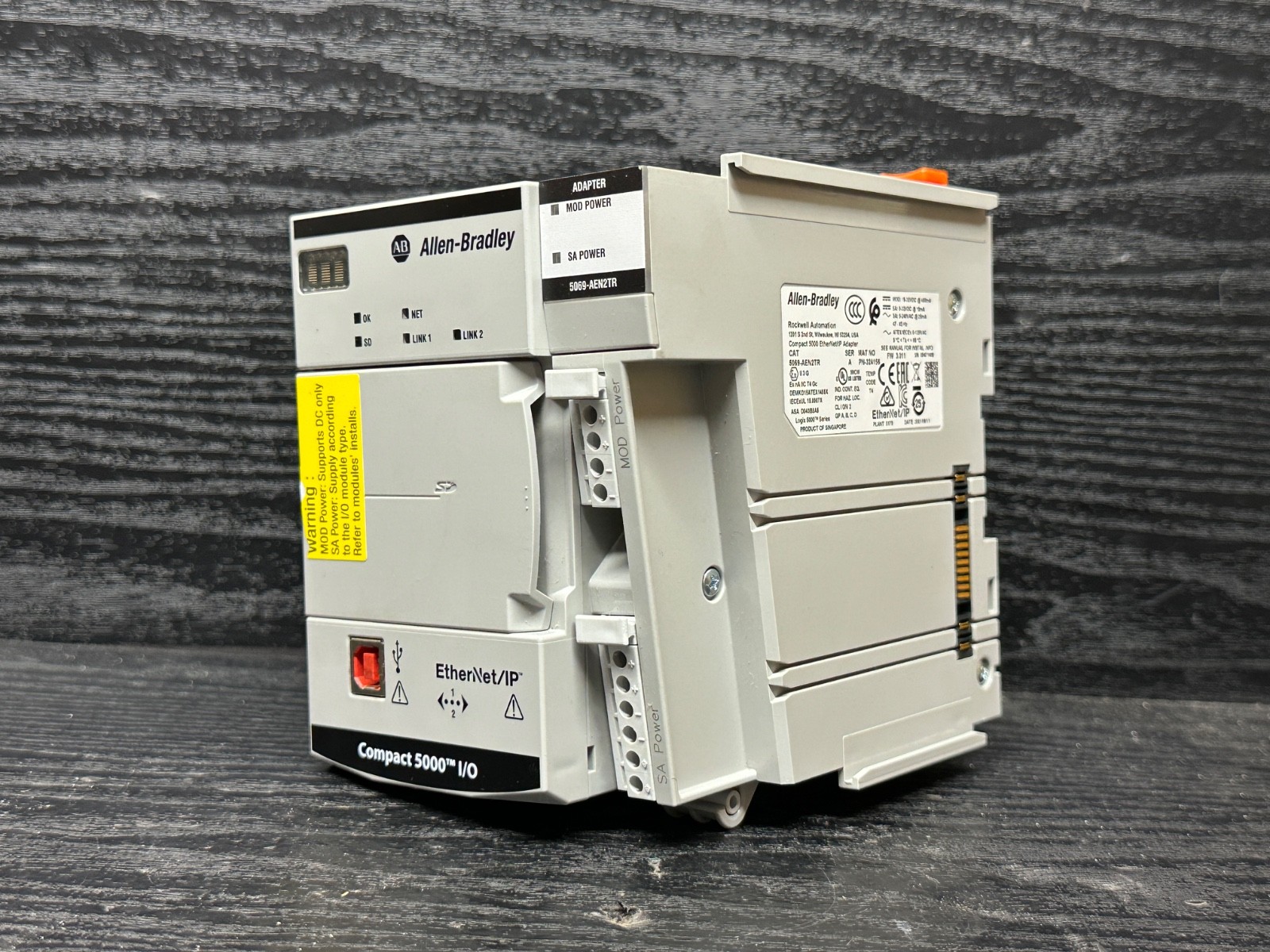 2021 Allen Bradley 5069-AEN2TR Compact I/O Logix 5000 EtherNet/IP Adapter Module