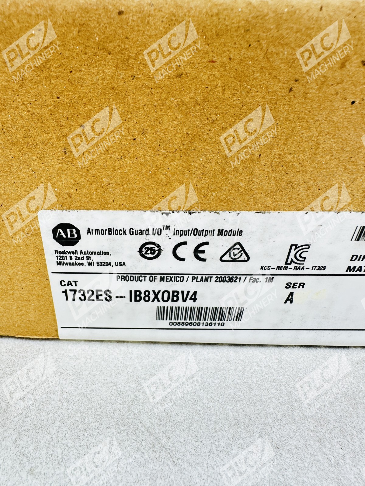 Allen Bradley 1732ES-IB8XOBV4 Series A ArmorBlock Guard I/O Module Sealed