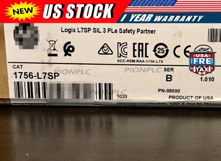 1 PCS New Sealed 1756-L7SP /B ControlLogix GuardLogix Safety Partner Controller