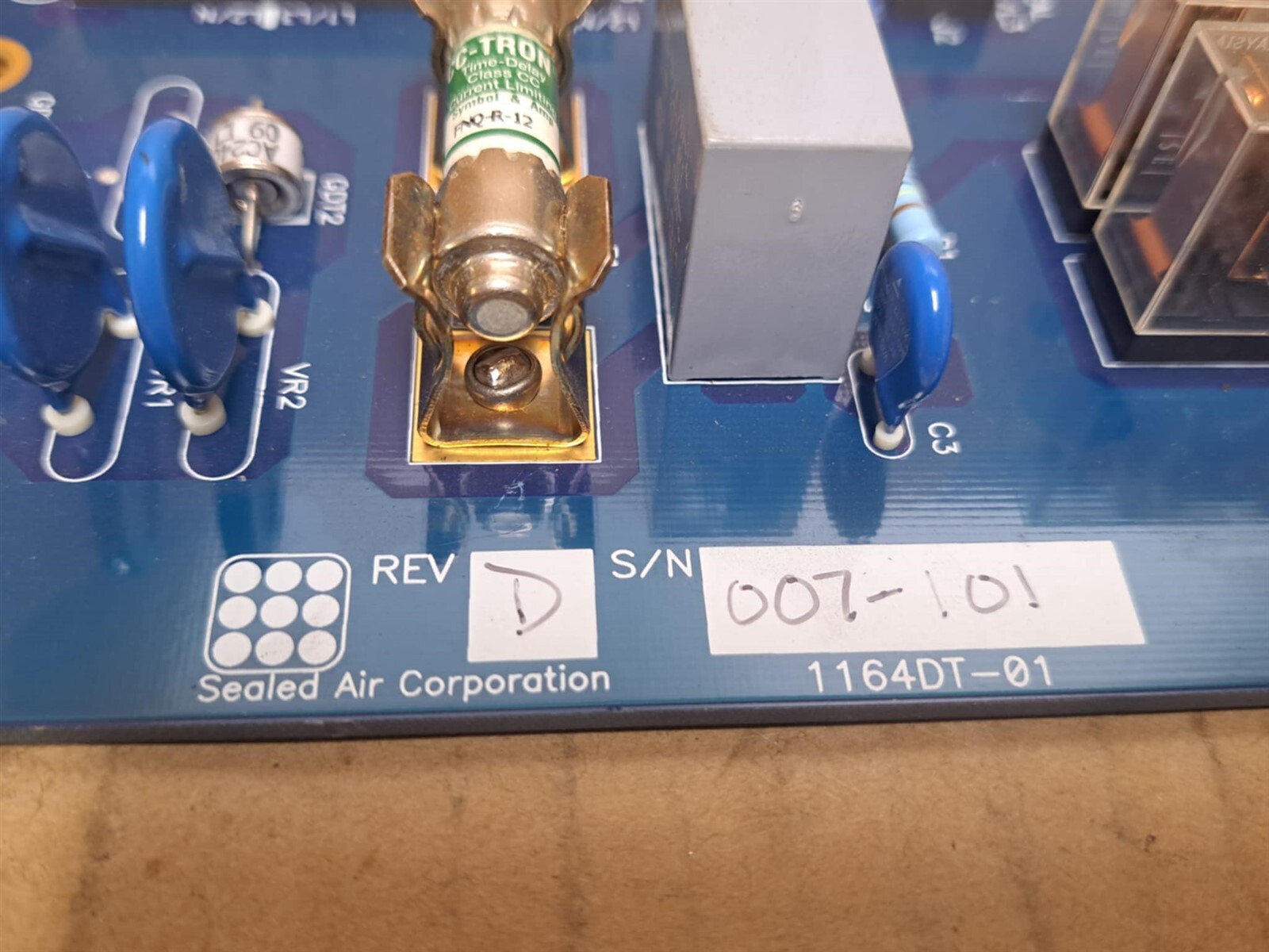 Sealed Air Corporation Control PC Board Part No. 1164DT-01