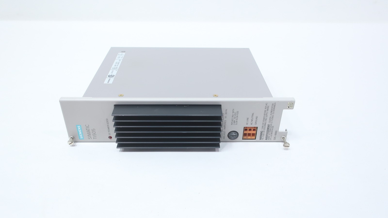 Siemens 505-6660 Simatic Ti505 110/220v-ac Power Supply Module