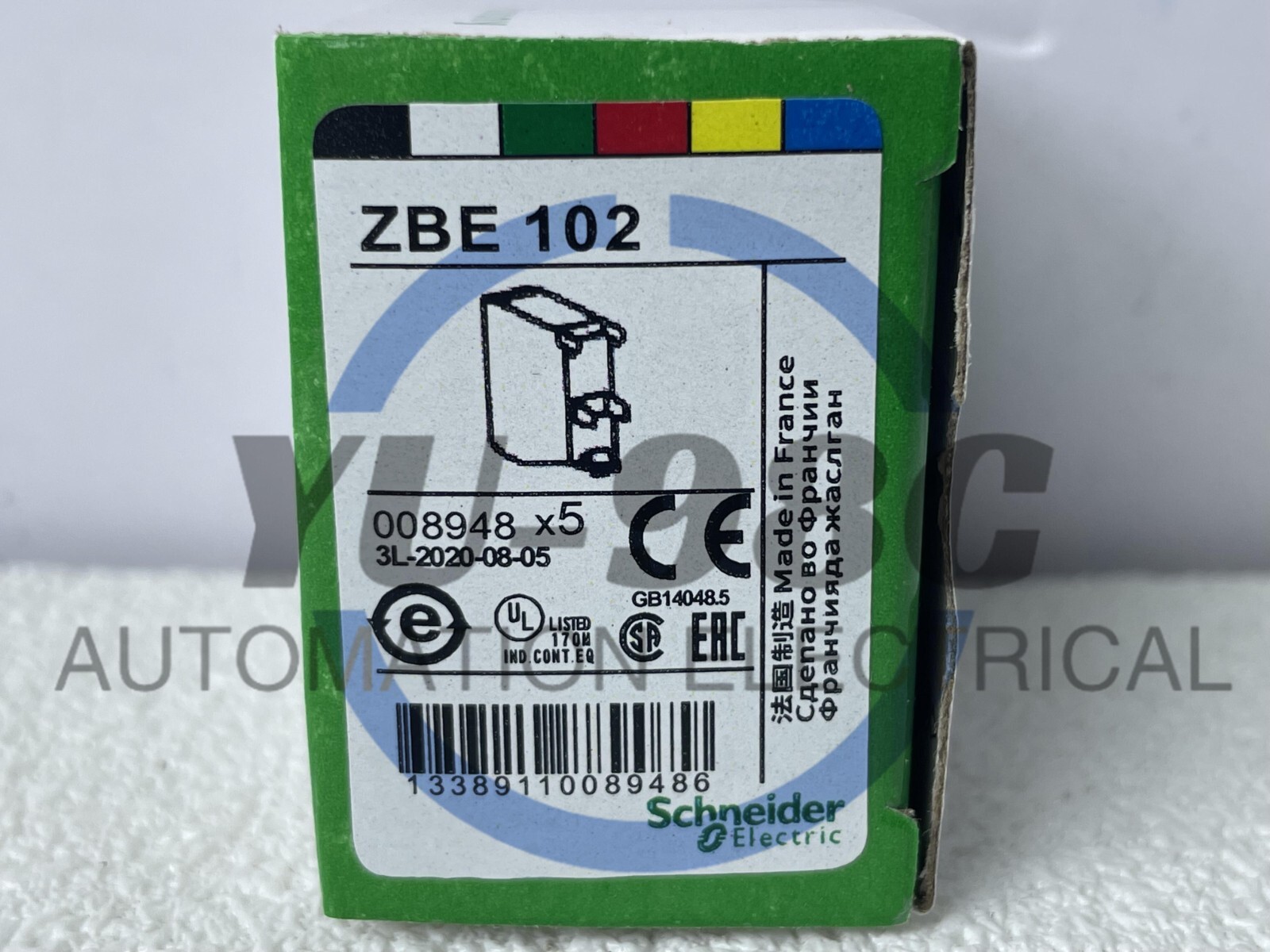 ZBE-102 Single Contact Block Brand New Box (Set of 5)