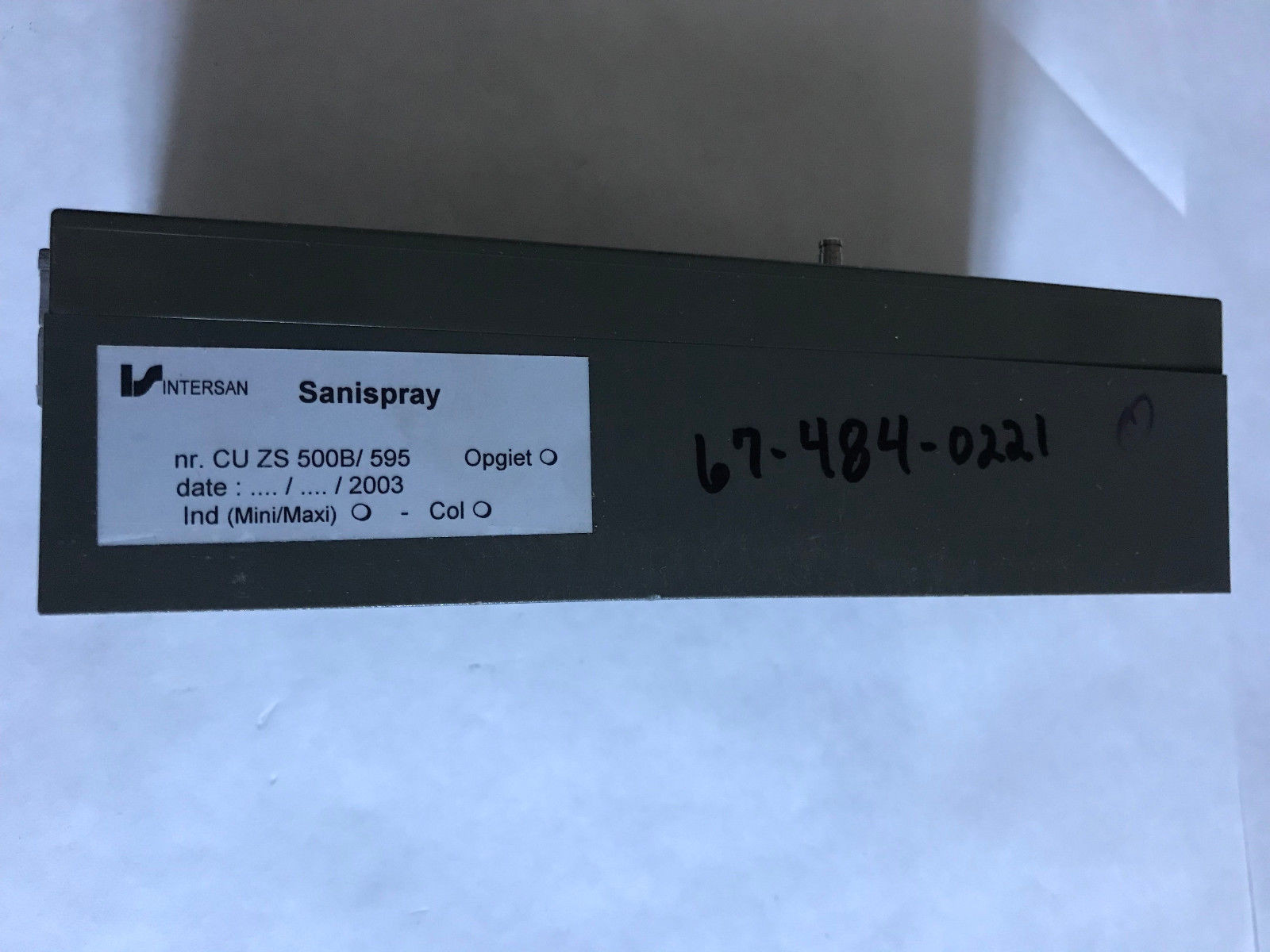 IS CU ZS 500B/595 SWITCH INTERSAN P3173 CU SANISPRAY STANDARD CENTRAL UNIT,SA