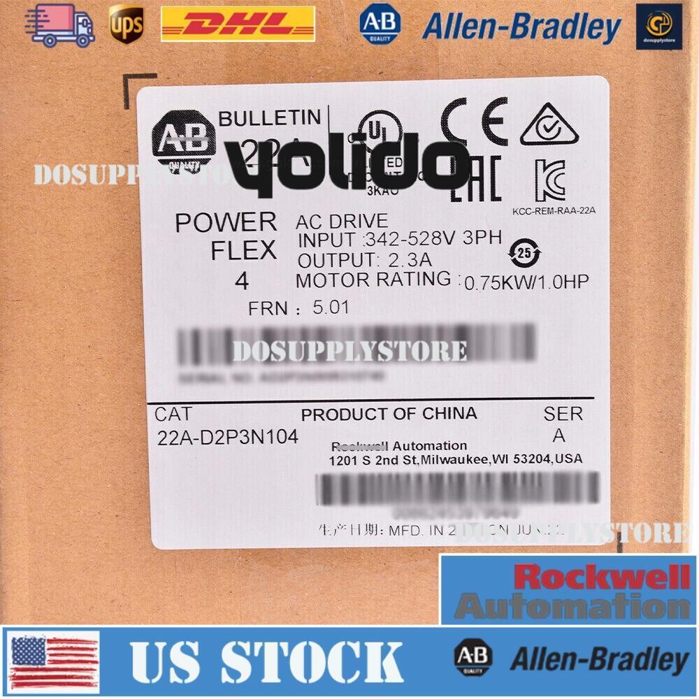 NEW Sealed AB 22B-D2P3N104 /A Powerflex 40 AC Drive 22B-D2P3N104 /A 1PCS