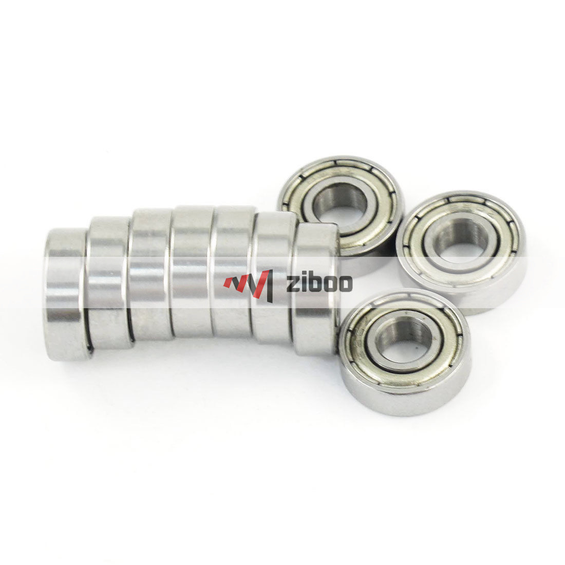 10 Pcs 695Z Dual Metal Shields Deep Groove Ball Bearing 5 x 13 x 4mm Silver ✦Kd