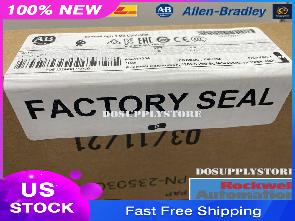 Allen Bradley 1756-L71 ControlLogix 2MB Controller SER B FW 1.010 USA