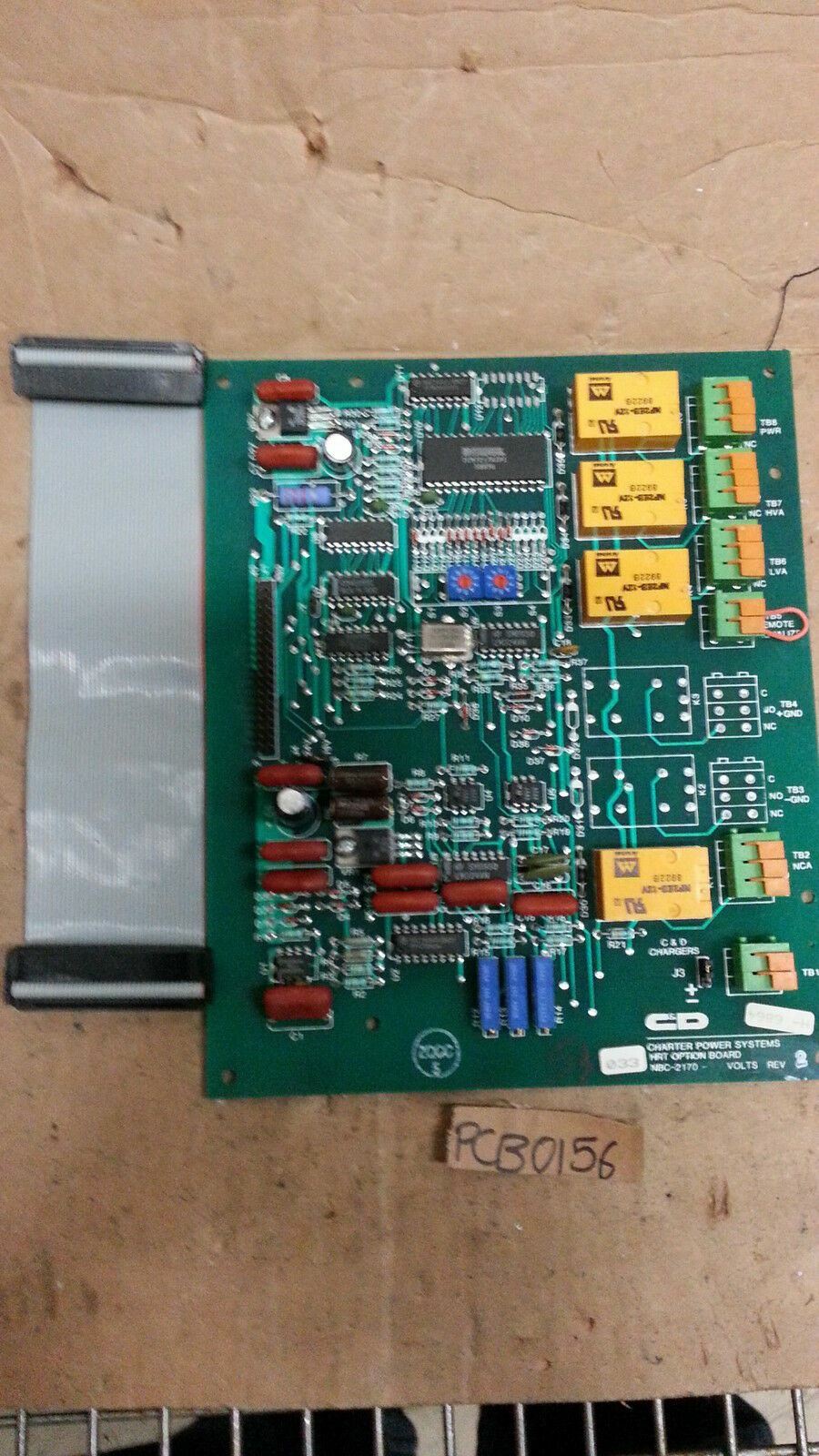 Charter Power Systems NBC-2170 MRT Option Board 24V C&D Ratelco PCB Industrial