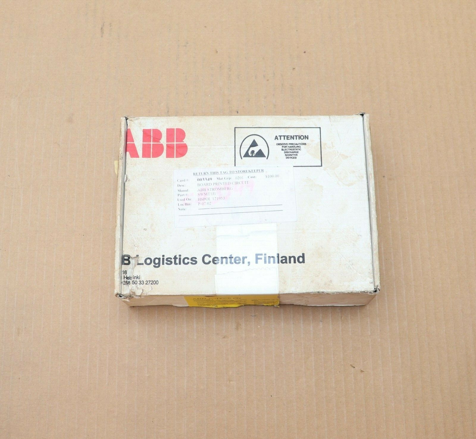 ABB STROMBERG 31084075 AVERAGE MODULE SWMT1J1