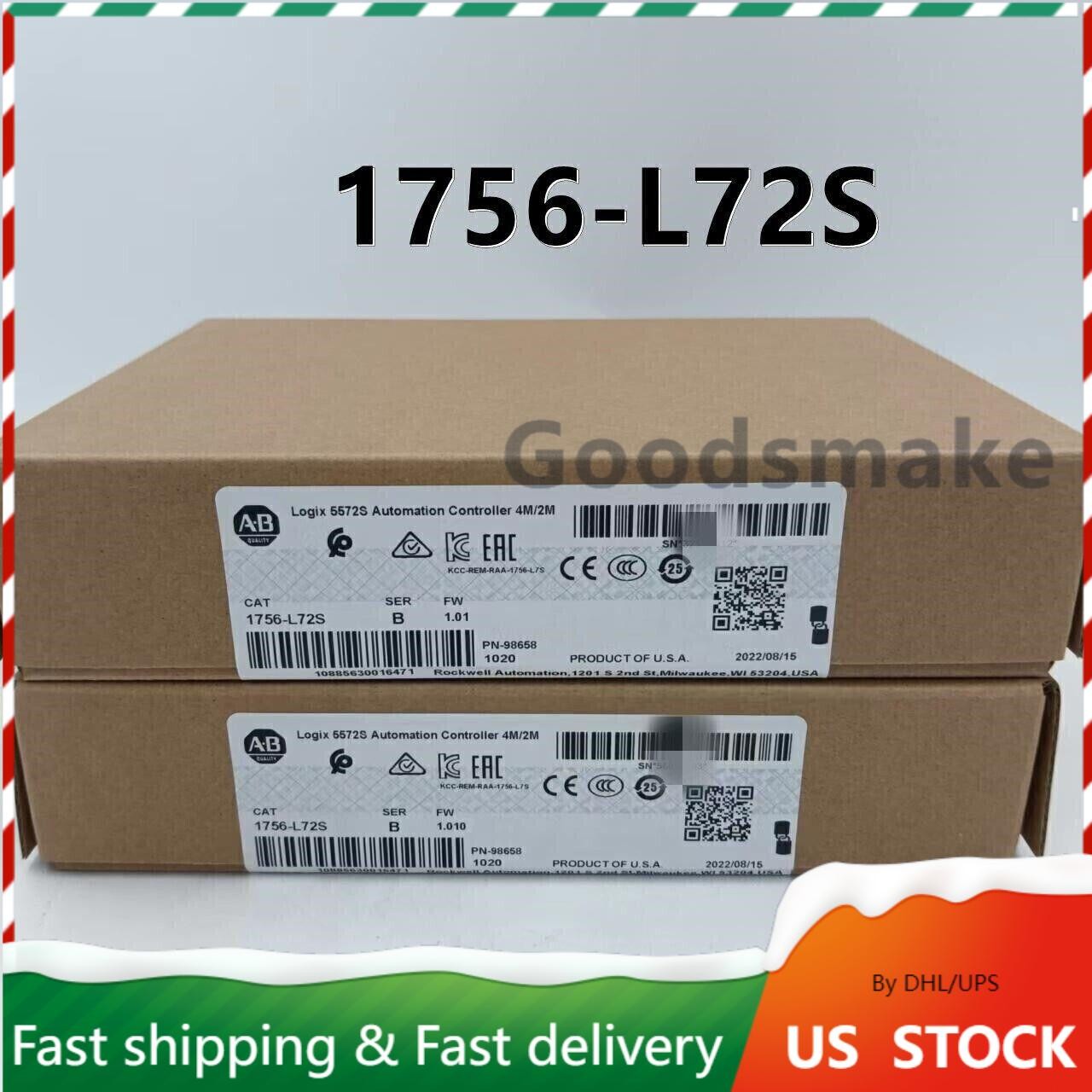 New Factory Sealed Allen Bradley 1756-L72S SER B GuardLogix 5572S Controller 4MB