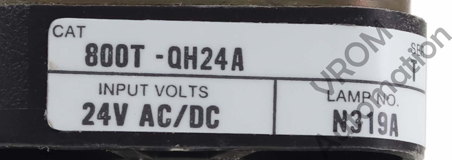 Surplus Allen Bradley 800T-QH24A Lot of 3 T Amber Indicator Pilot Light Type 4