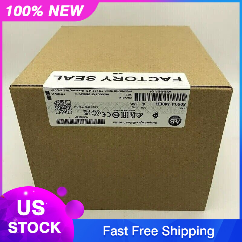Brand New 5069-L340ER AB CompactLogix 5380 Controller Free Shipping US Free Tax