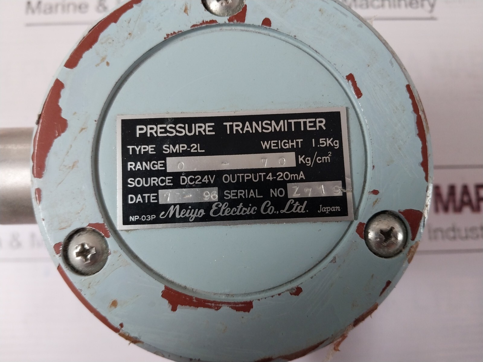 Meiyo Electric SMP-2L Pressure Transmitter 0-70kg/cm²