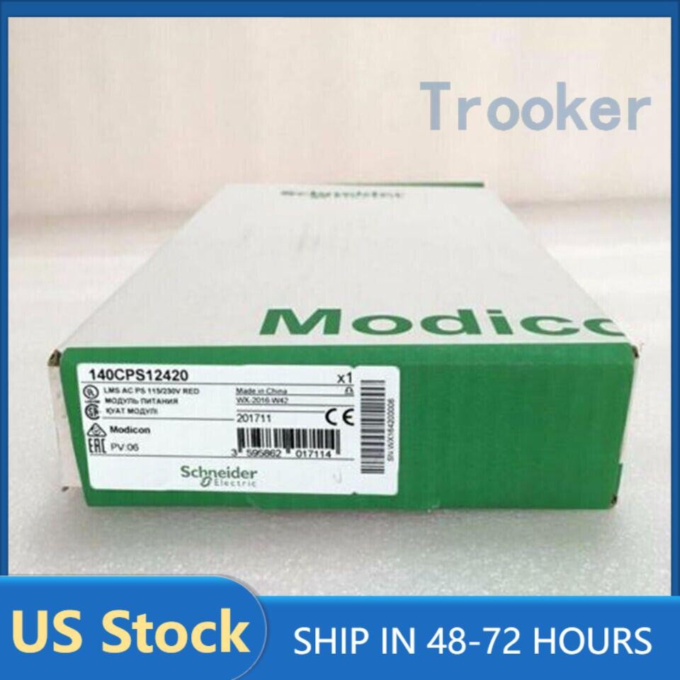 New In Box Schneider 140CPS12420 140 CPS 12420 PLC Power Supply Free Shipping