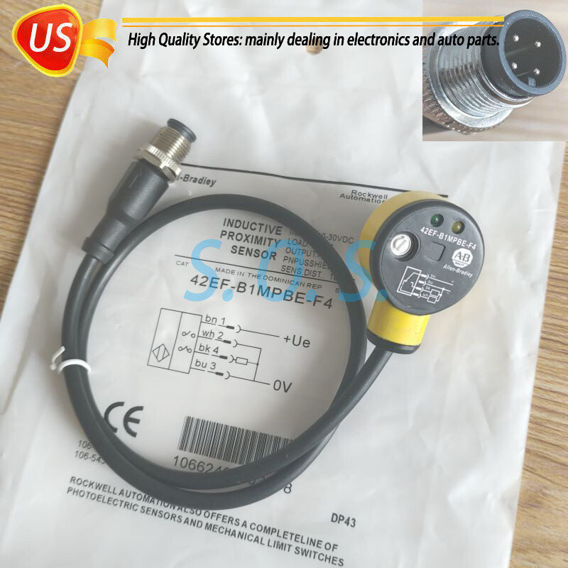 For Allen Bradley 42EF-B1MPBE-F4 Inductive Proximity Sensor 10-30VDC 100mm