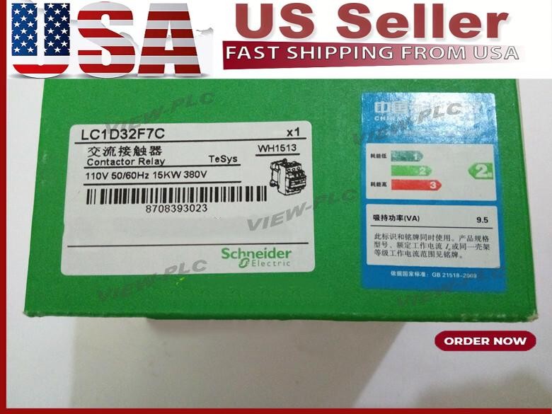 Schneider LC1D32F7C Telemecanique Contactor 32A 110V AC New In Box US Free TAX