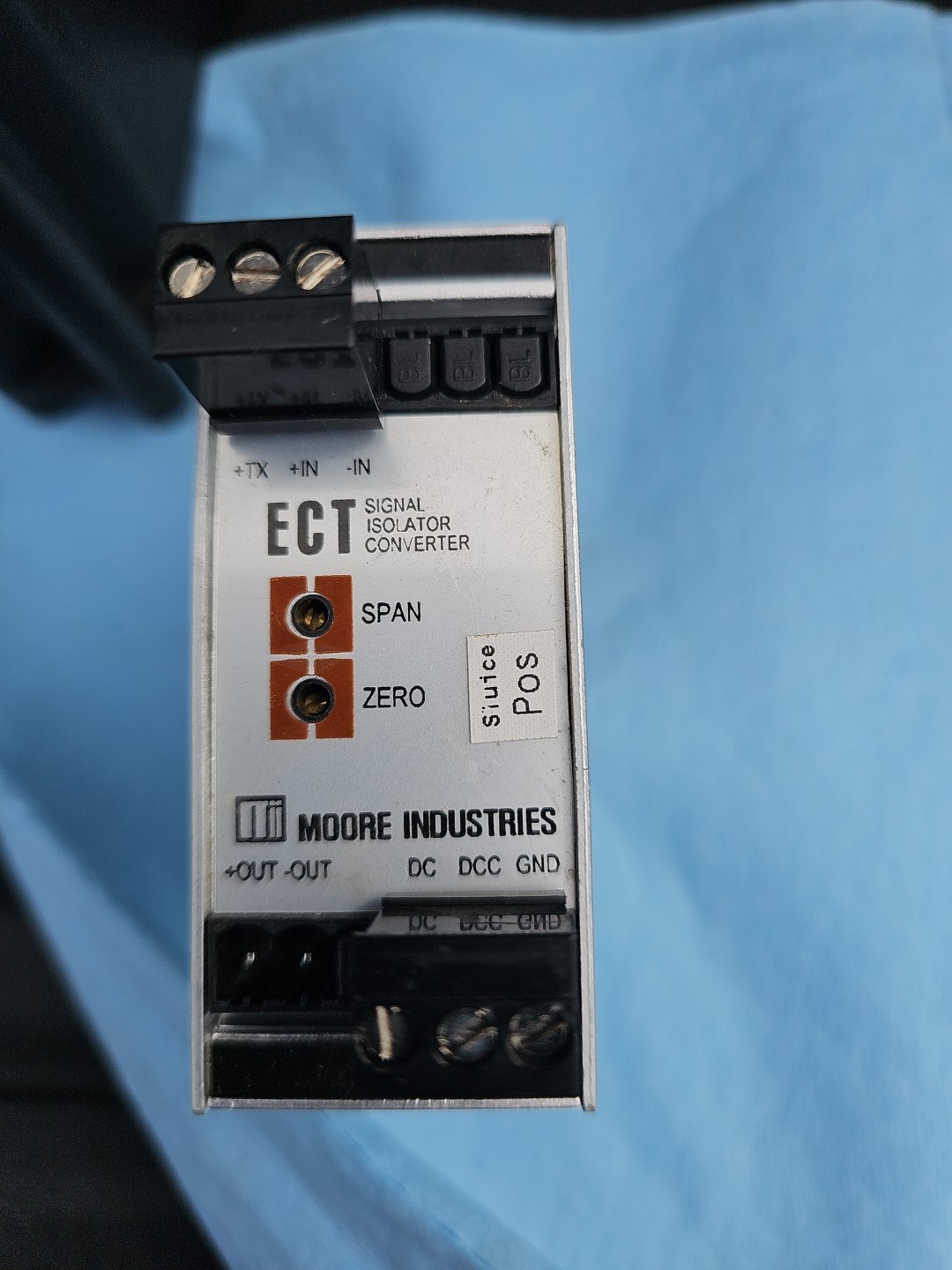 Signal Isolator Moore Industries ECT 4-20mA to 4-20mA 24VDC DIN Rail
