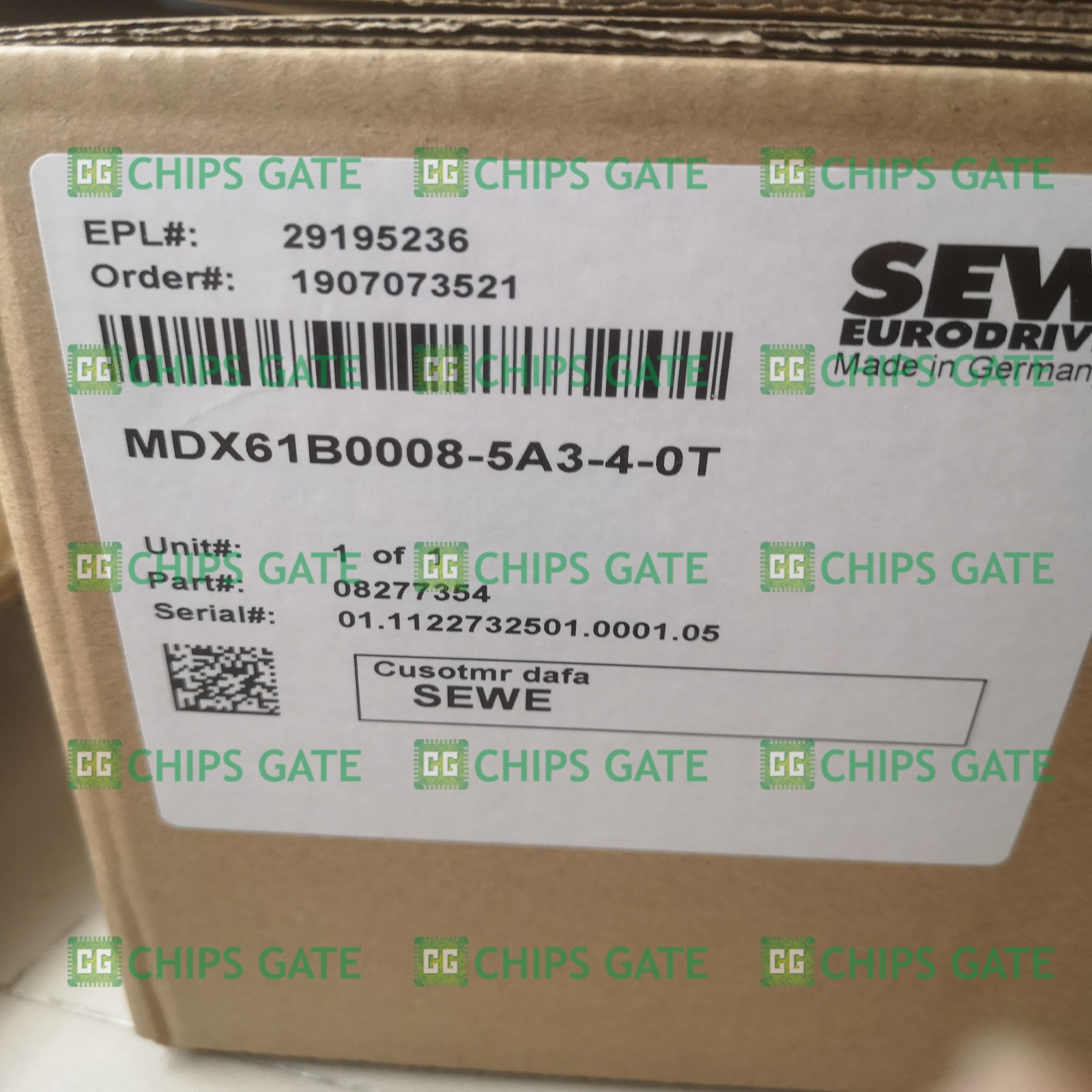 NEW SEW Eurodrive MDX61B0008-5A3-4-0T MOVIDRIVE B INVERTER