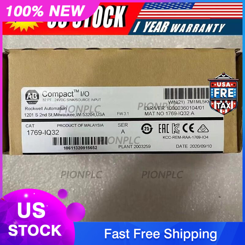 New Sealed AB 1769-IQ32 CompactLogix 24V DC Input Module 1769IQ32 US Free Tax