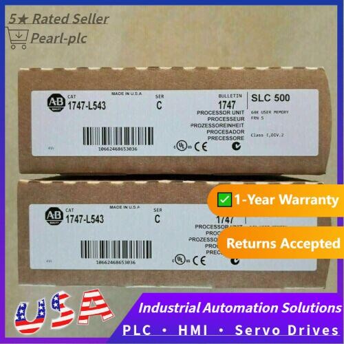 New AB 1747-L543 SLC 500 5/04 CPU Processor Unit 1747-L543 US Free Tax