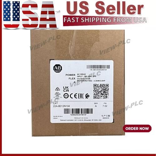 Factory Sealed Allen-Bradley 22A-B012N104 /A Powerflex 4 AC Drive US Free Tax