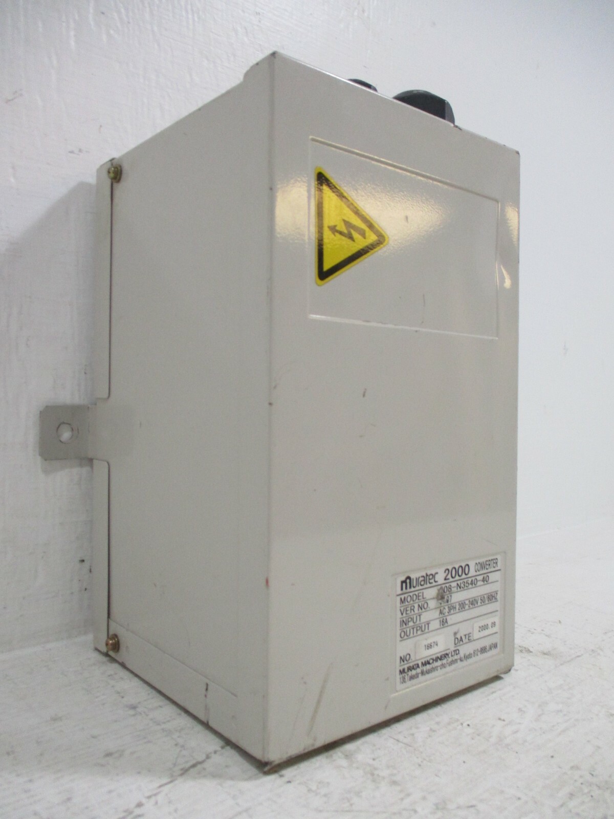 Murata 008-N3540-40 Muratec 2000 Converter 200-240V 16A 008-N3540-513/613