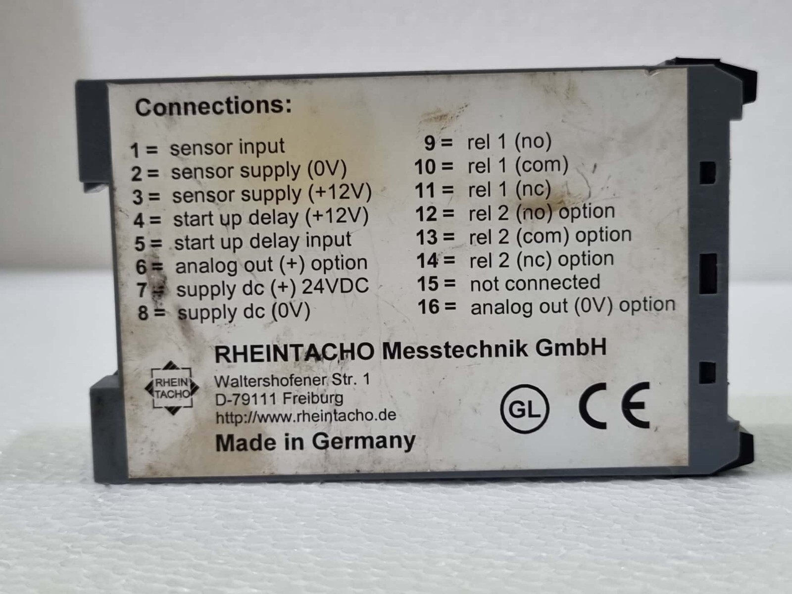 5823.200 RHEINTACHO PROGRAMMABLE SPEED MONITOR