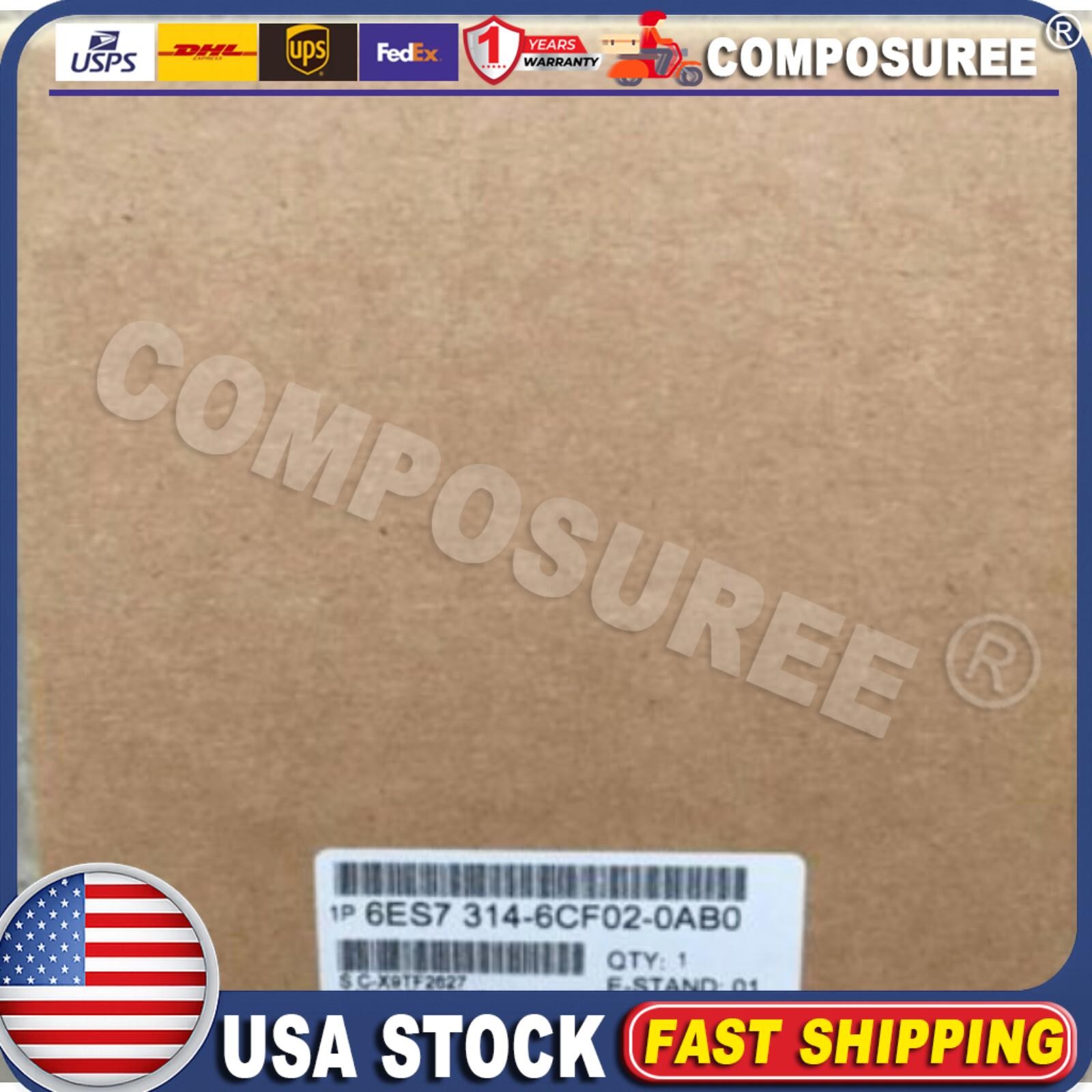 1PC Siemens 6ES7314-6CF02-0AB0 New 6ES7 314-6CF02-0AB0 Expedited Shipping