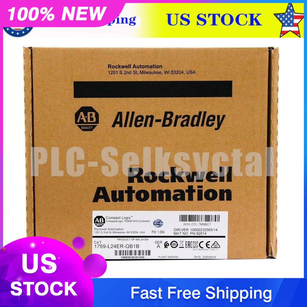 Allen-Bradley CompactLogix 1769-L24ER-QB1B 750KB DI/O Controller 1769L24ERQB1B