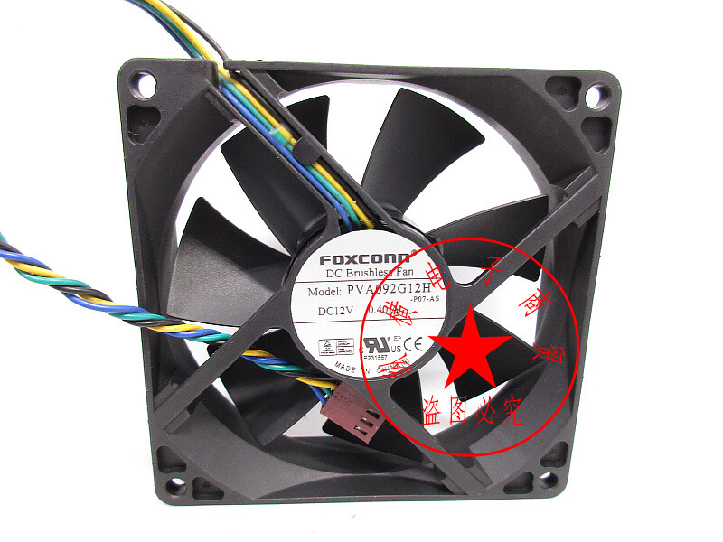 1PC foxconn 9025 PVA092G12H DC12V 0.40A 4-pin PWM cooling fan #