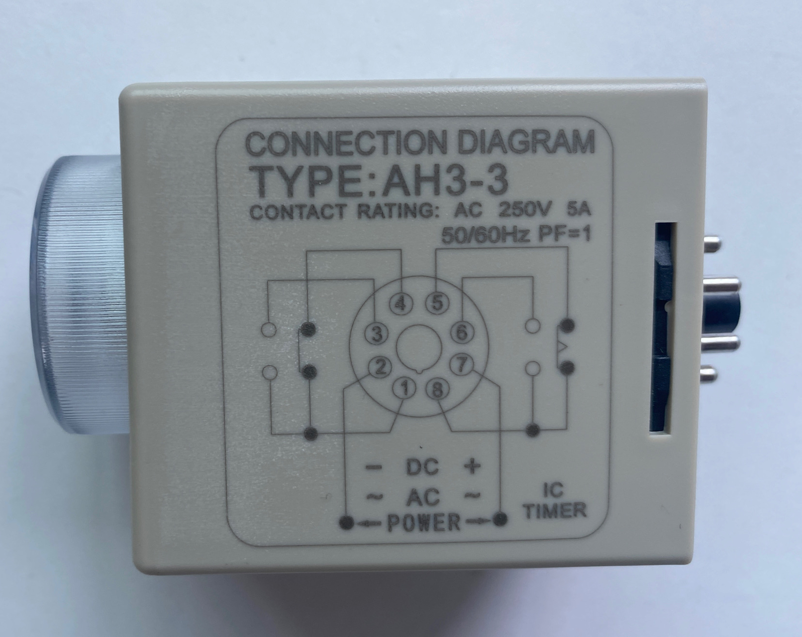 1PC Multi Range IC Timer Time Relay IC TIMER AH3-3 10S 110vac 220v