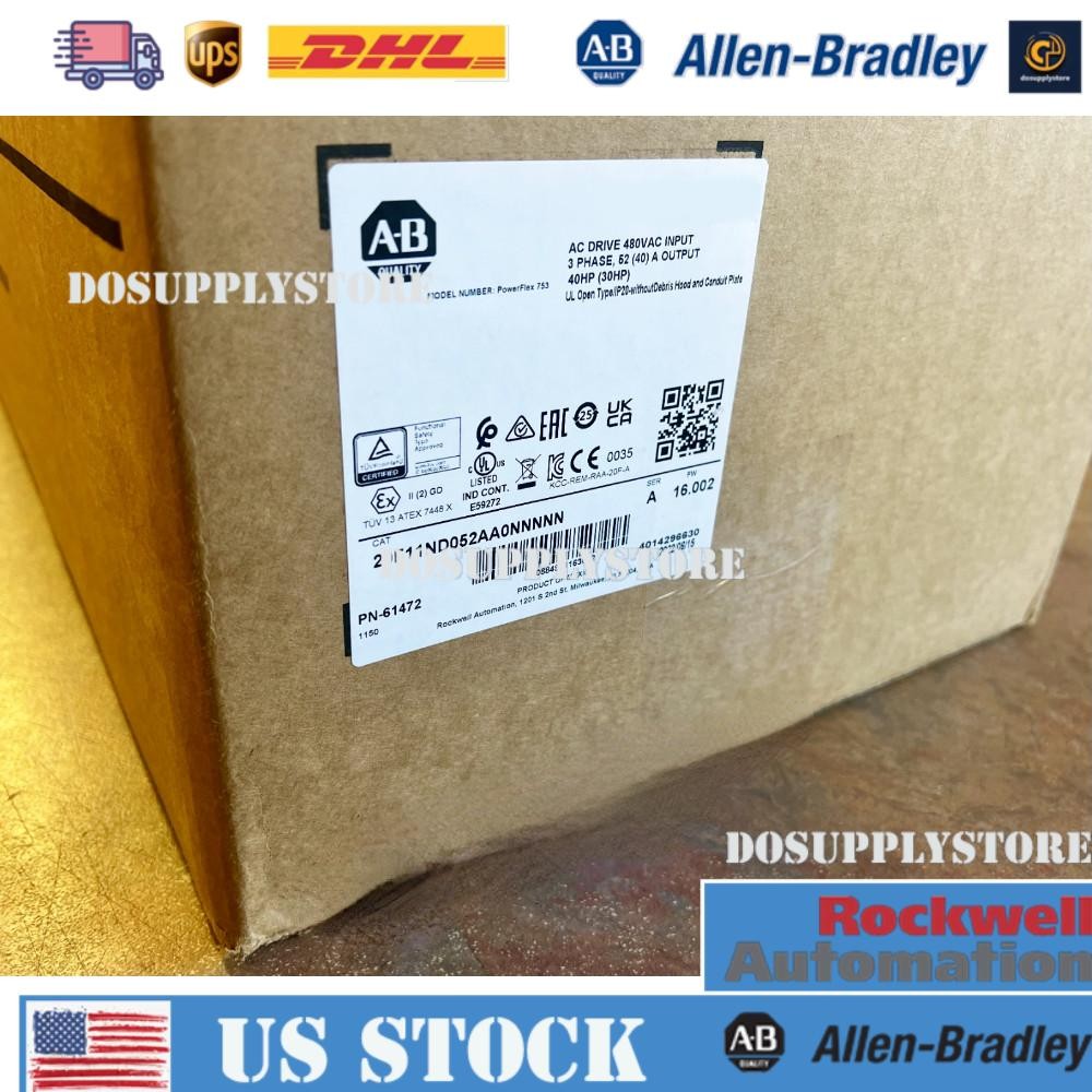 20F11ND052AA0NNNNN AB PowerFlex753 AC Drive 20F11ND052AA0NNNNN US Free Tax