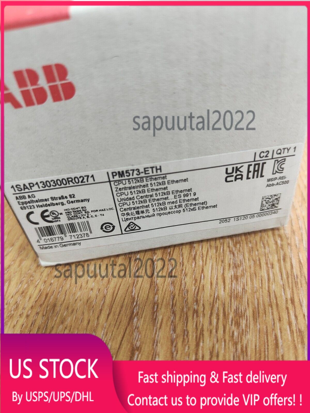 ABB PLC PM573-ETH CPU 1SAP130300R0271