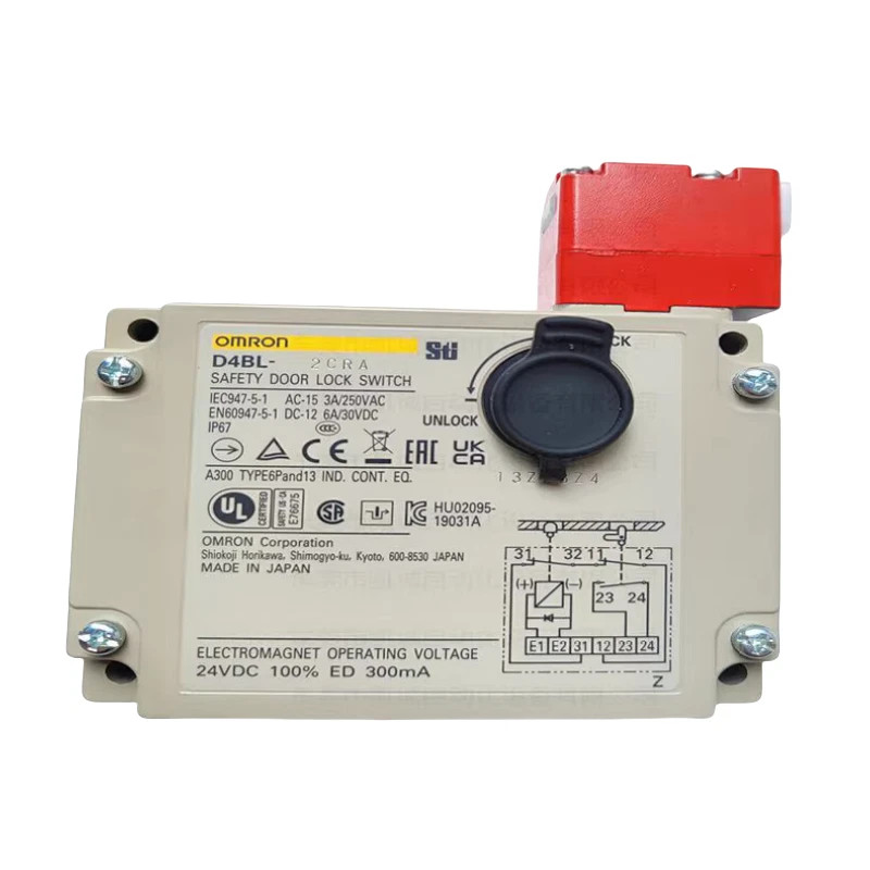 1PC Omron D4BL-2CRA Guard Lock Safety door Switch D4BL2CRA