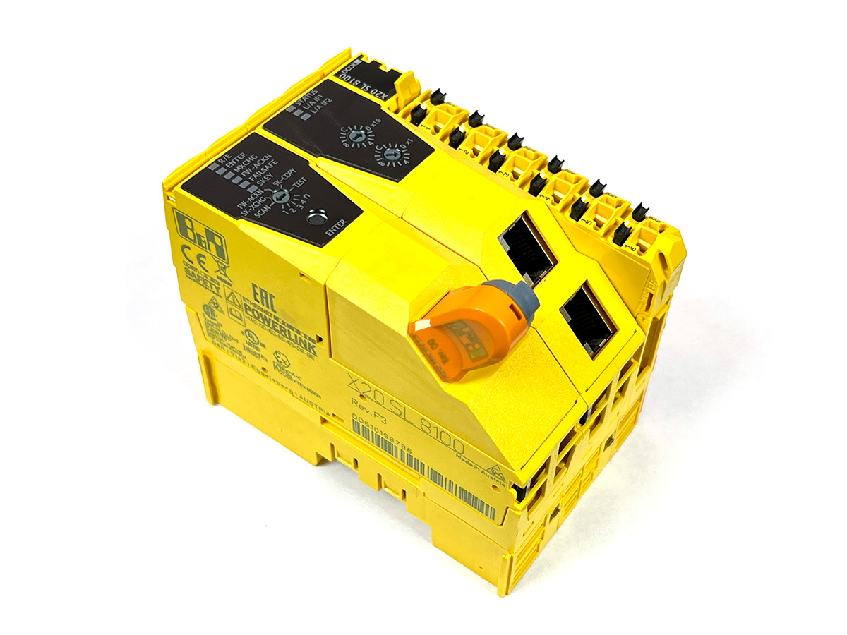 B&R Automation X20SL8100 openSAFETY Manager with X20MK0213 SafeKEY